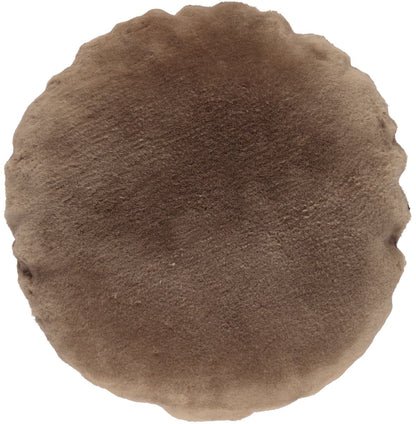 Lammfellkissen | Samt | Mokassin | Doppelseitig | Ø45 cm &amp; Ø62 cm