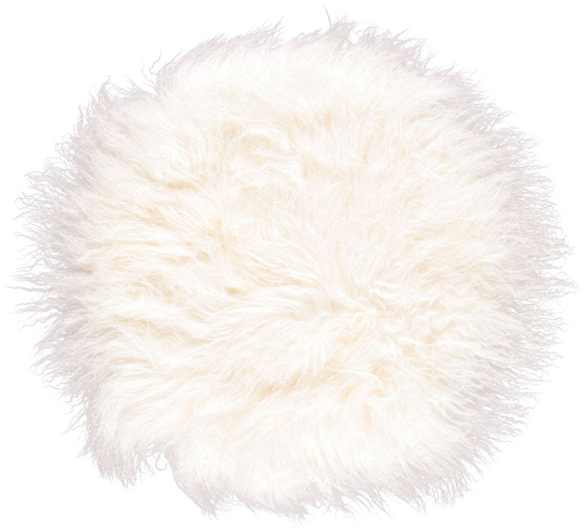 Kissen | Lammfell | Tibet | D45 cm | D62 cm | D38 cm