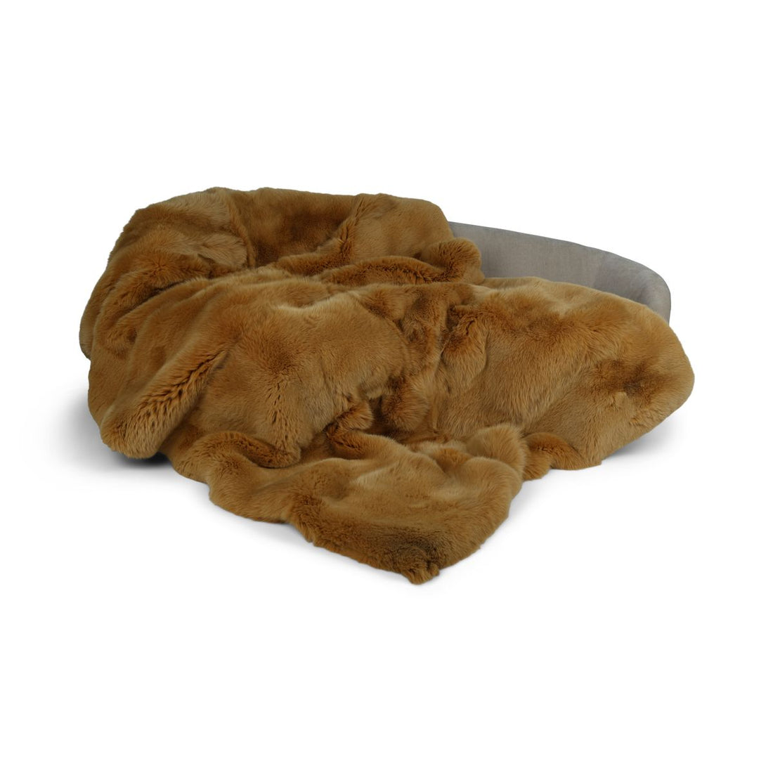 Premium Teppich aus Fuchs | Rückseite aus Kaschmir | Senfgelb | 240x170 cm