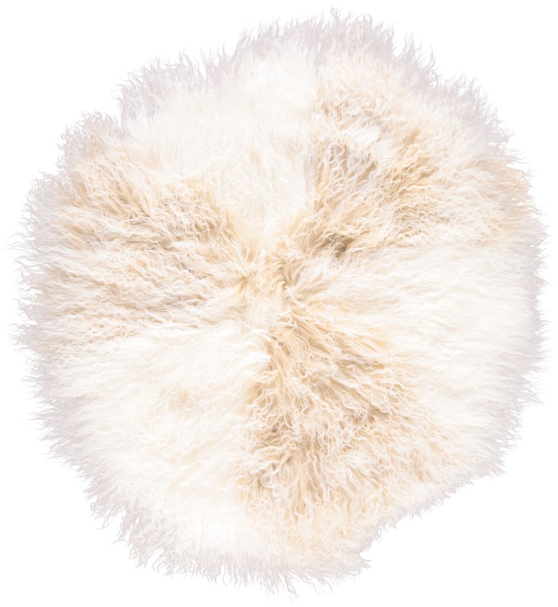 Lammfellkissen | Lockig | Tibet | Ø45 cm, Ø62 cm und Ø38 cm