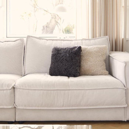 Lammfellkissen | Kurzhaarig | Neuseeland | Doppelseitig | 40x40 cm