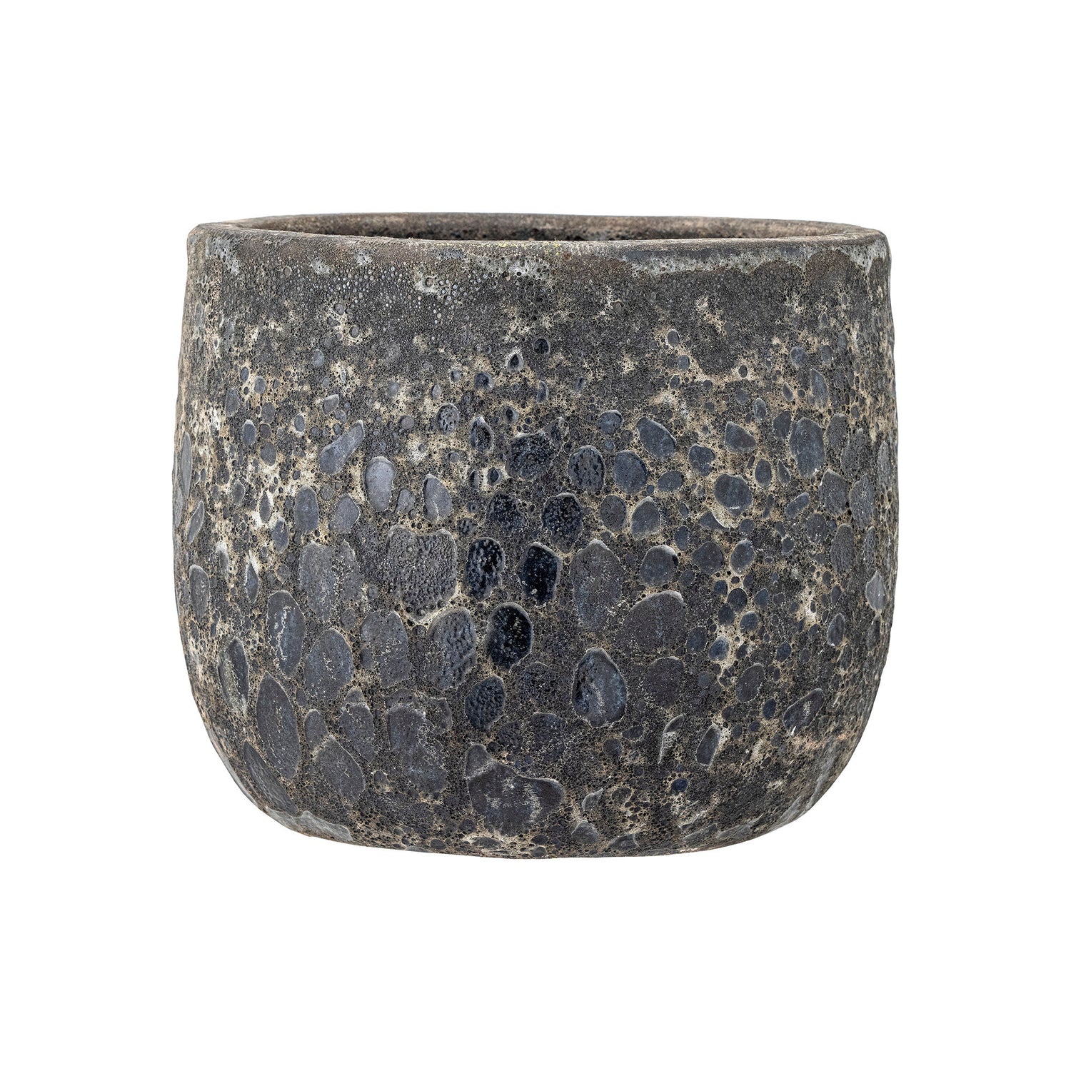 Bloomingville Marko Kräutertopf Hjules, Grau, Terrakotta