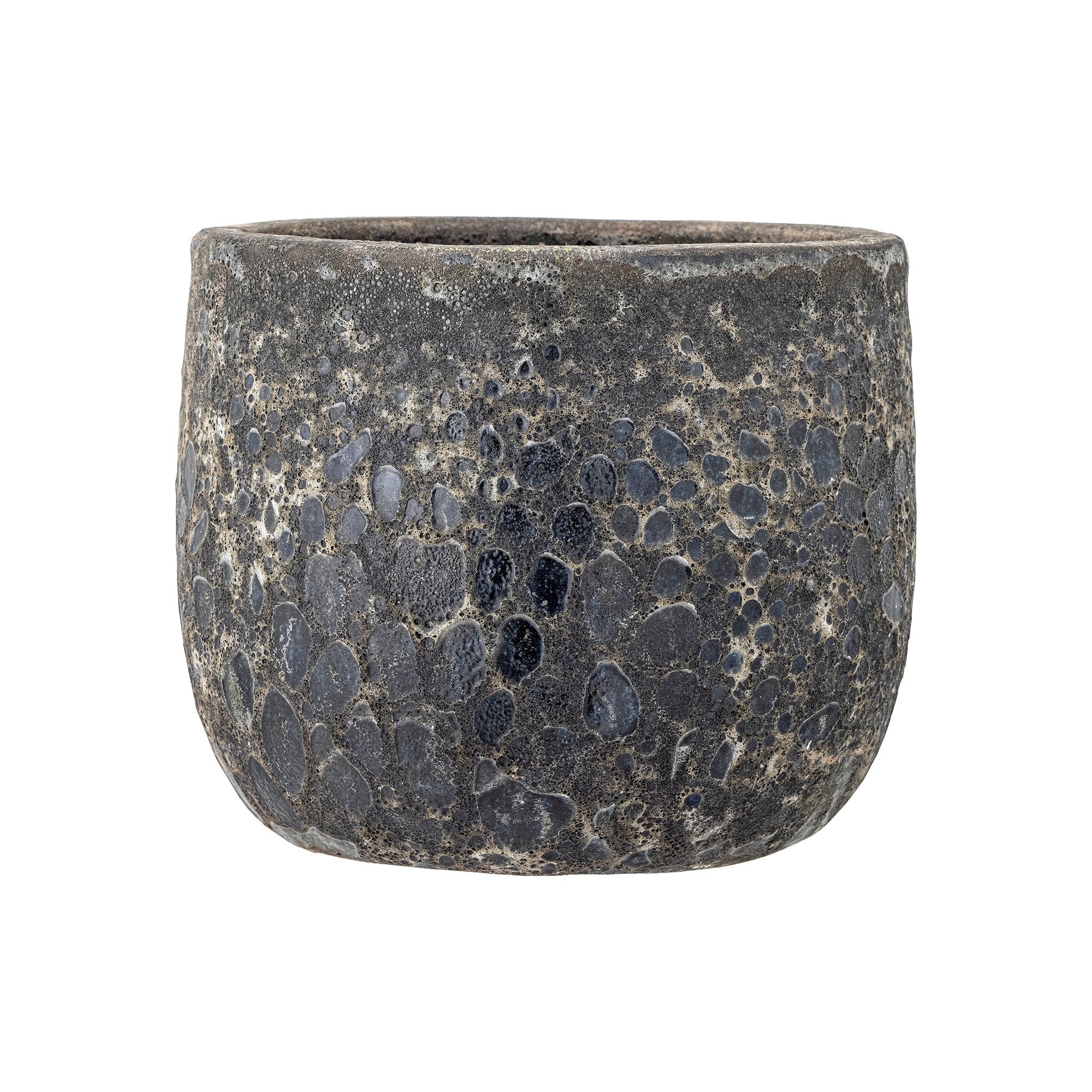 Bloomingville Marko Kräutertopf Hjules, Grau, Terrakotta