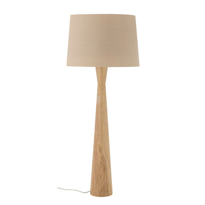 Kreative Sammlung Leonor -Stehlampe, Natur, Gummibaum