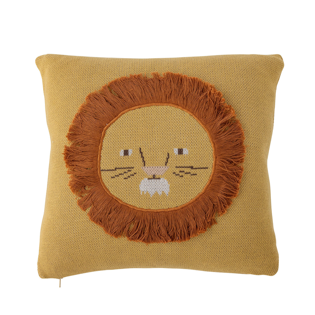 Bloomingville Mini Harrison Kissen, Gelb, Baumwolle oeko-tex®