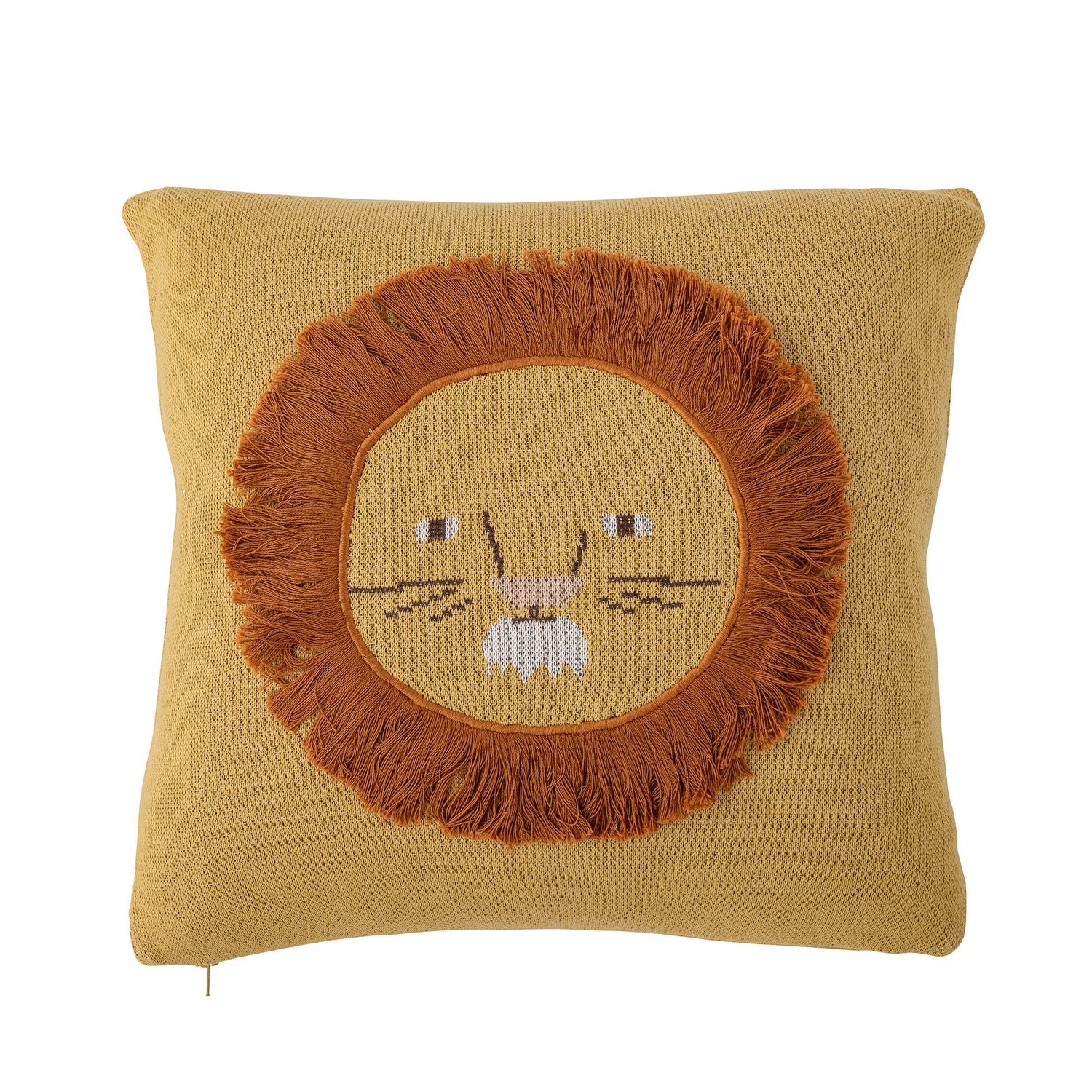 Bloomingville Mini Harrison Kissen, Gelb, Baumwolle oeko-tex®