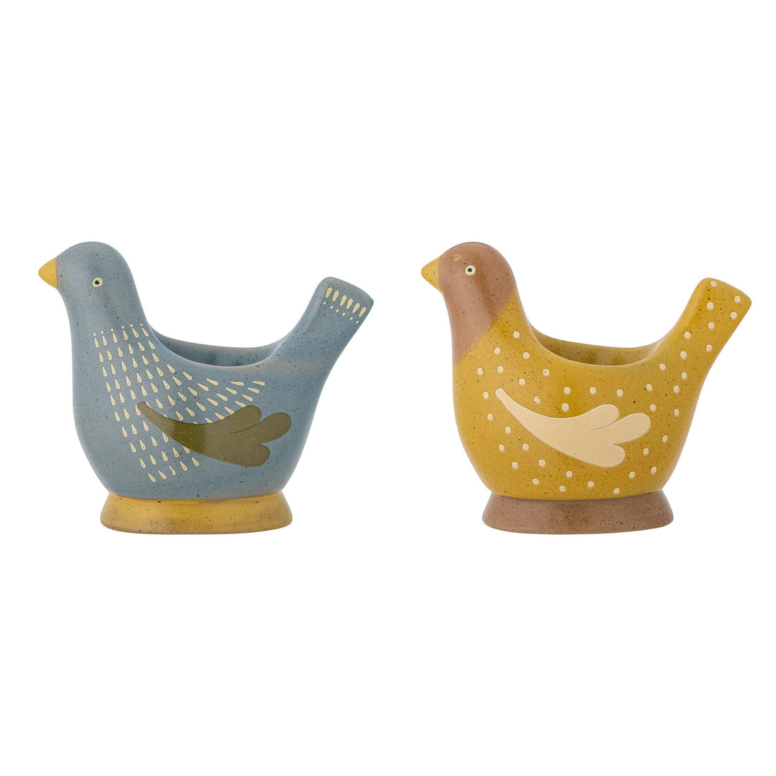 Bloomingville Birdy Egg Beaker, Blau, Steinzeug