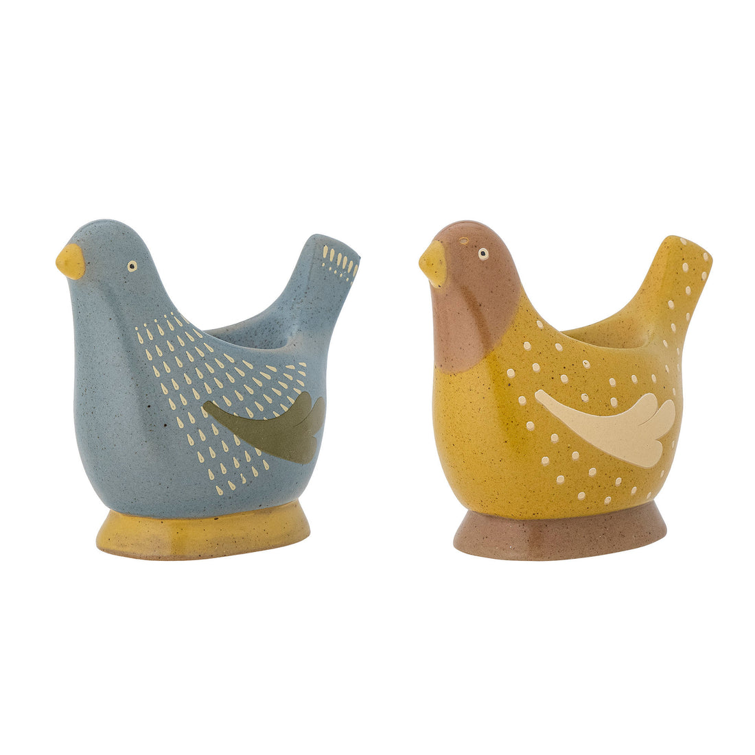 Bloomingville Birdy Egg Beaker, Blau, Steinzeug