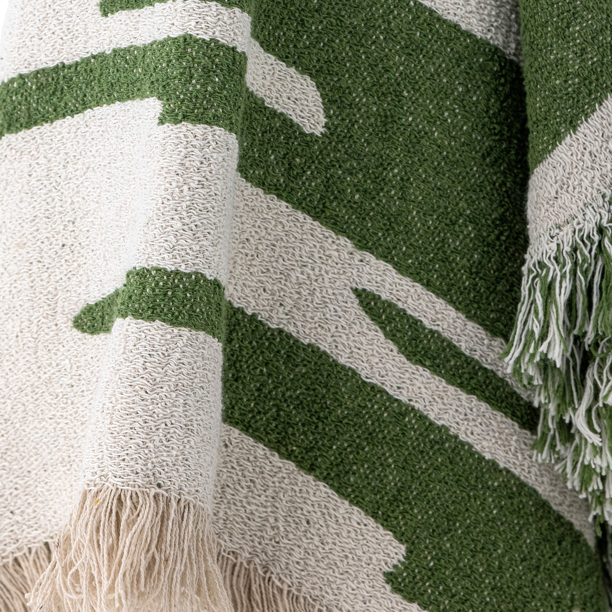 Bloomingville Haxby Plaid, grün, recycelte Baumwolle