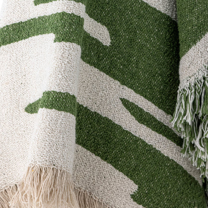 Bloomingville Haxby Plaid, grün, recycelte Baumwolle