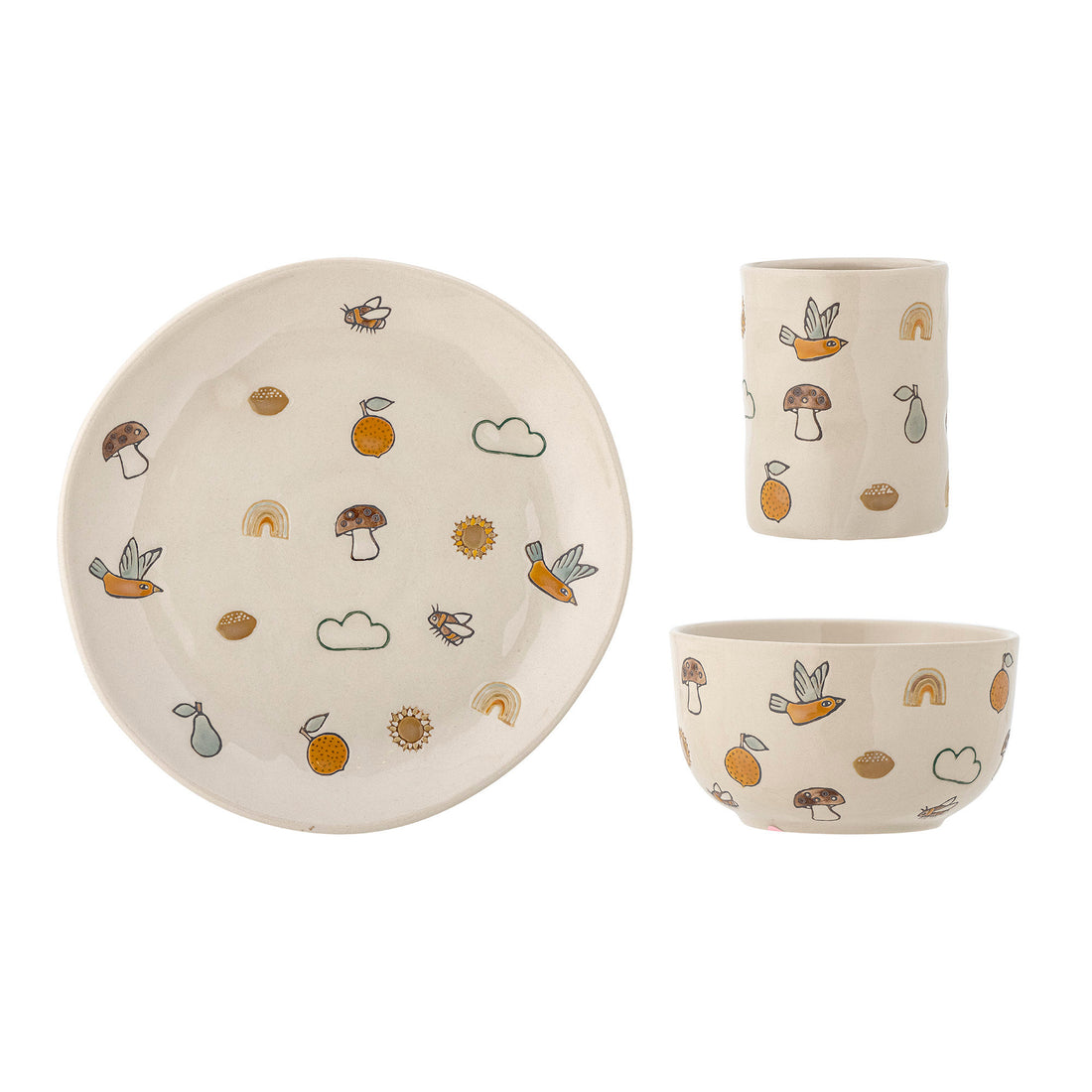 Bloomingville Mini Agnes Frame Set, weiß, Steinzeug