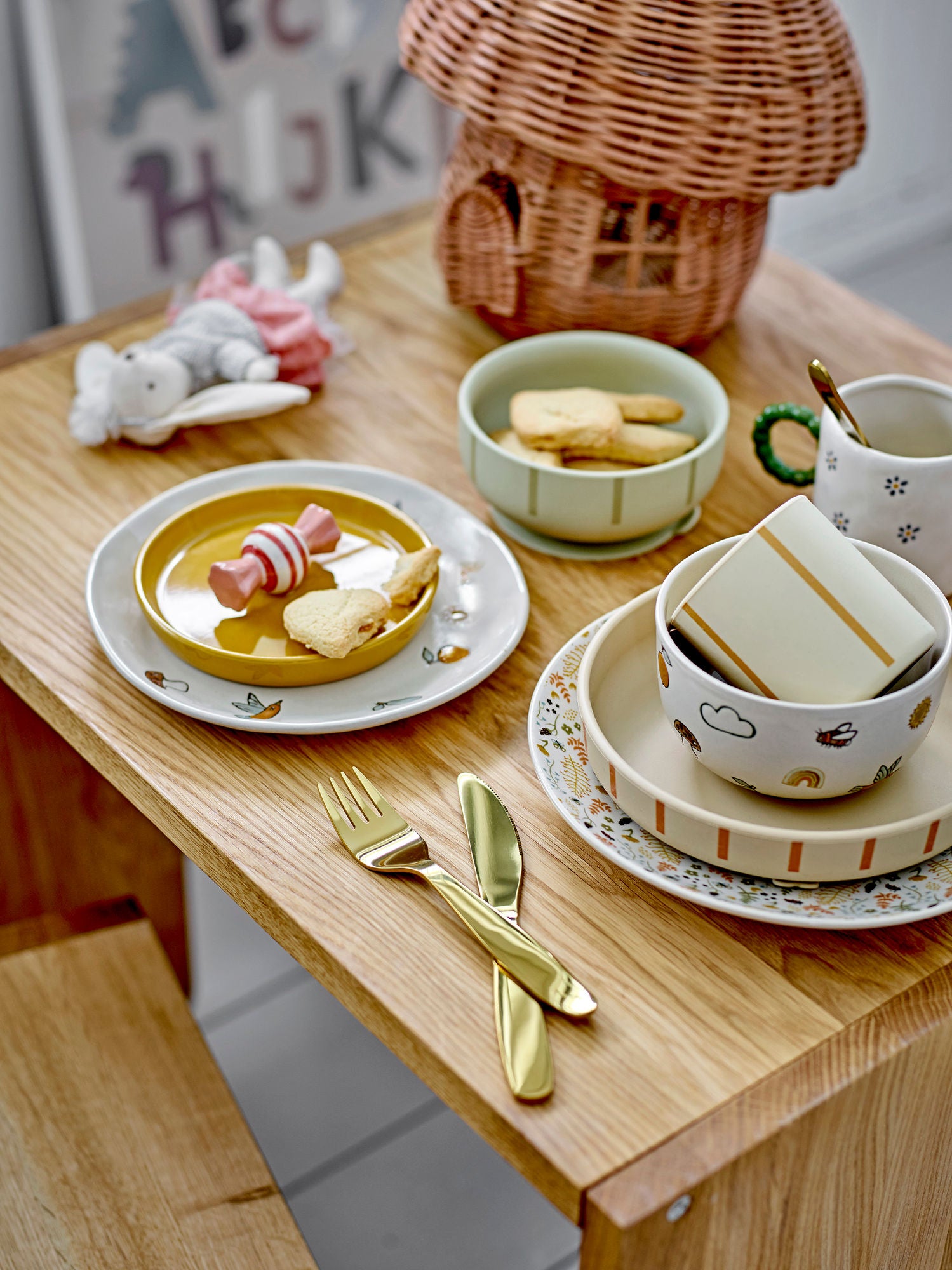 Bloomingville Mini Agnes Frame Set, weiß, Steinzeug