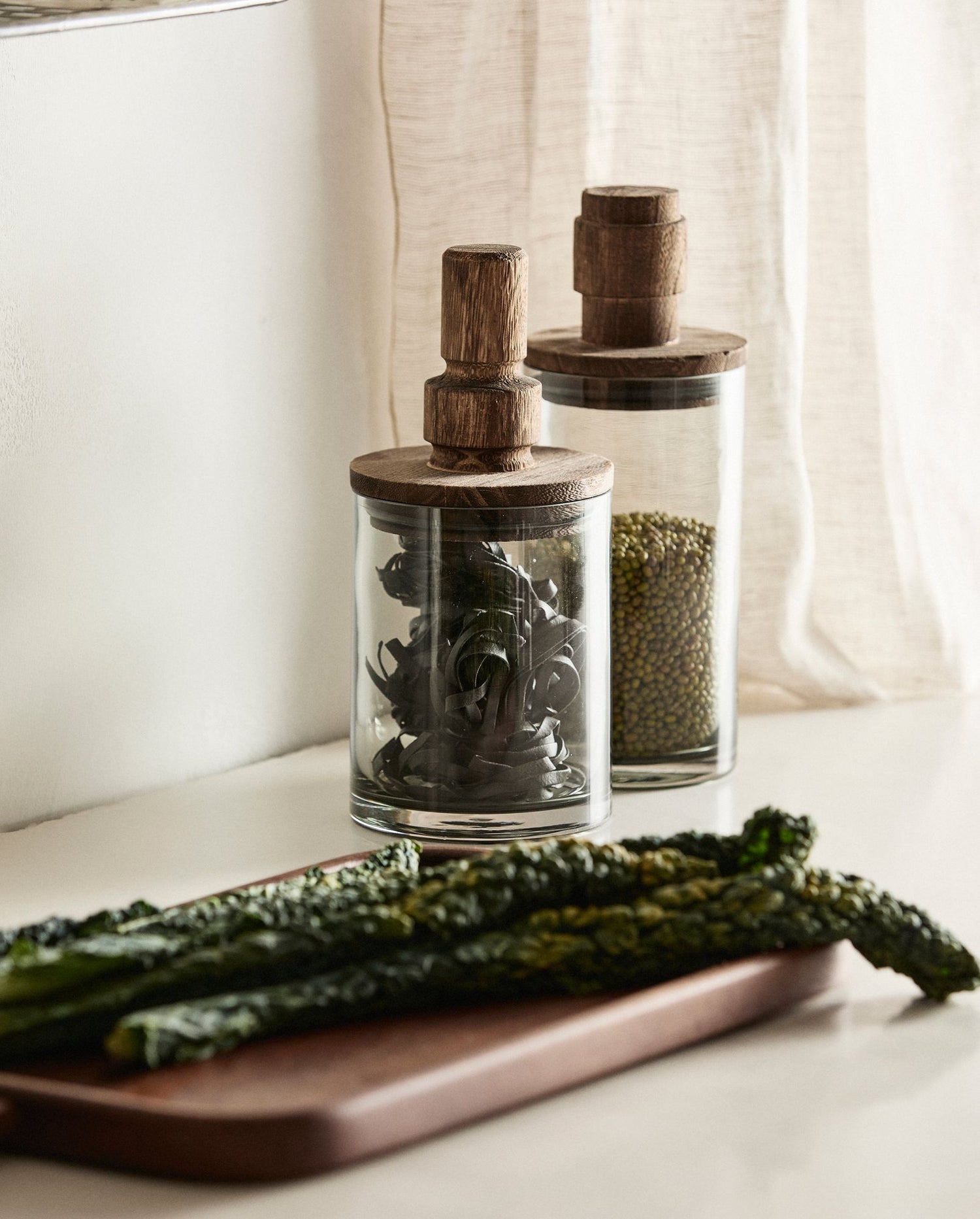 Salbeispeicherglas mit Holzdeckel - 850 ml