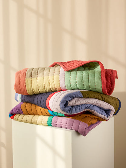 Hübsch Pavilion Plaid Block Korallen/Multikolor