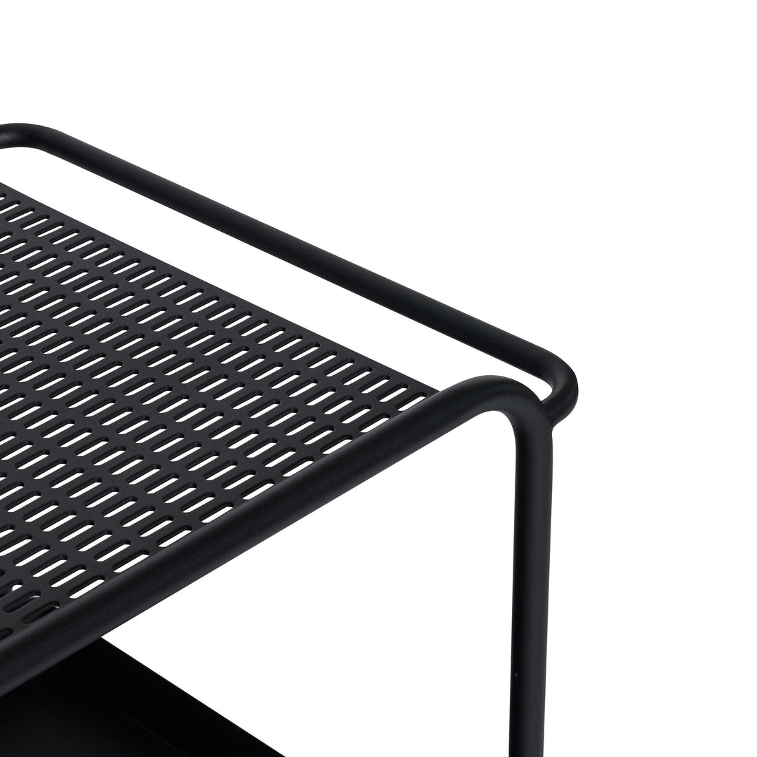 Hübsch Push Rolling Tisch schwarz