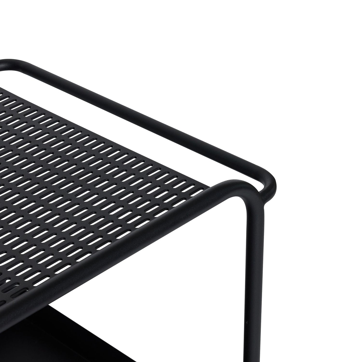 Hübsch Push Rolling Tisch schwarz