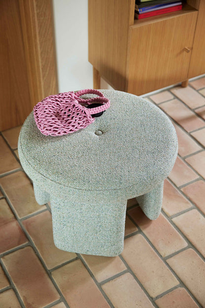 Hübsch Rocco Pouf Hellgrün