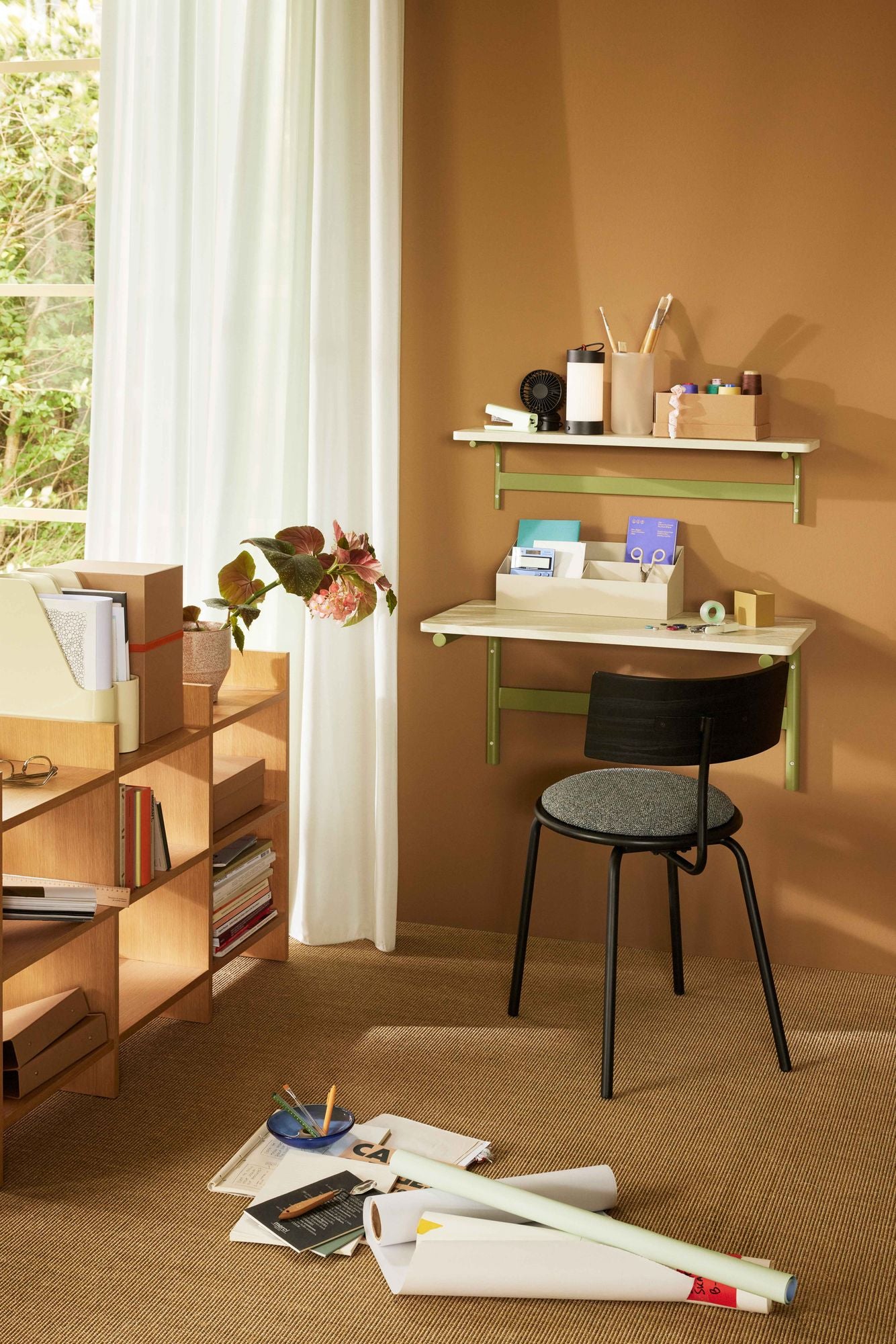 Hübsch gedämpfter Stuhlkissen dunkelgrau