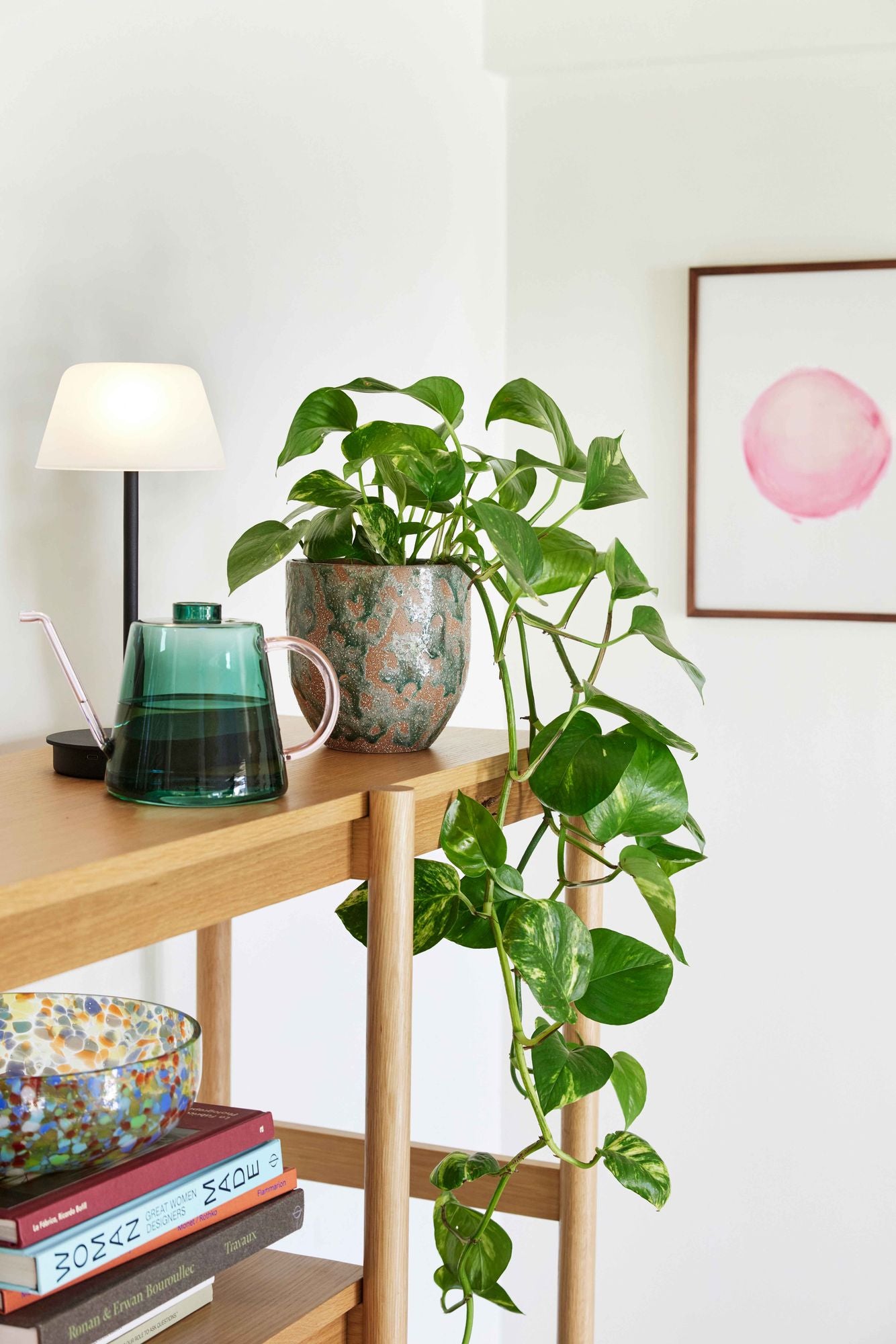 Hübsch Noru Pottte Brown/Grün (Set von 2)