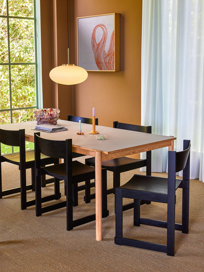 Hübsch Forma Essstuhl Schwarz schwarz