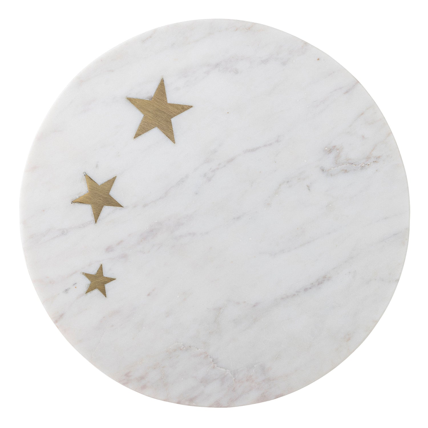 Bloomingville Fenya Star Cake Dish, weiß, Marmor