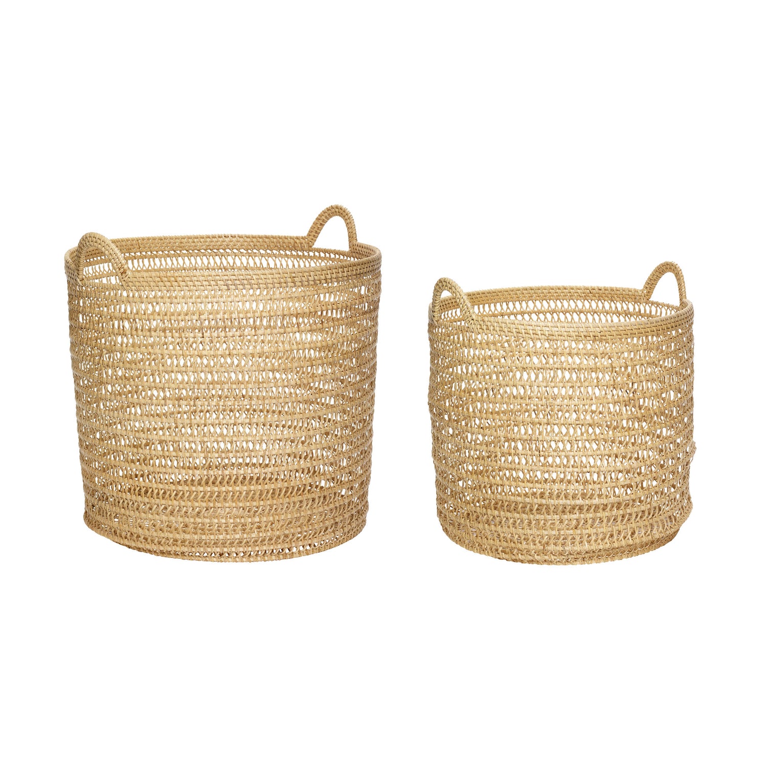 Webkurve Natur (Set von 2) - Ø32XH36, Ø41XH42CM