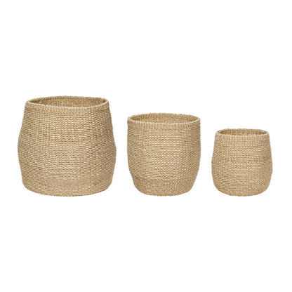 Schwarze Kurve Natur (Set von 3) - Ø19XH23, Ø25XH28, Ø29XH32CM