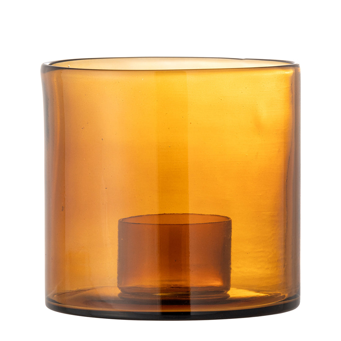 Bloomingville Kahlah Candlestick, Brown, Recyclingglas