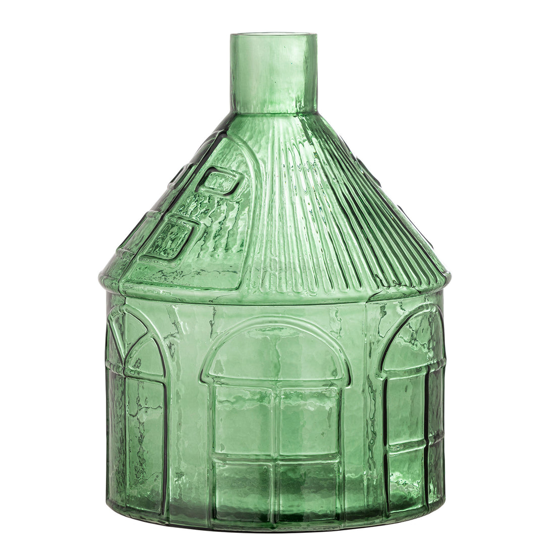 Bloomingville Kamila Vase, grün, recyceltes Glas