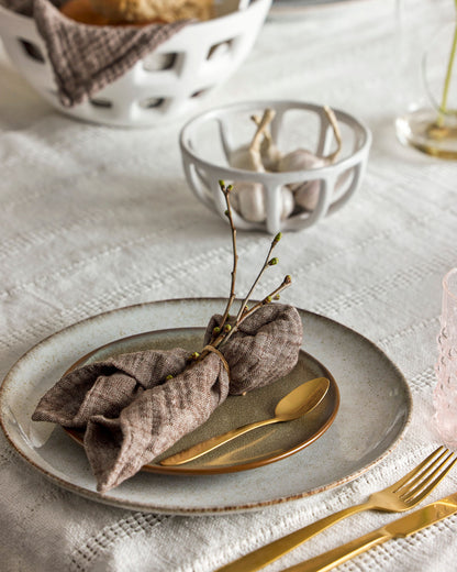 Bloomingville Sandrine Table Service Set, Natur, Steinzeug