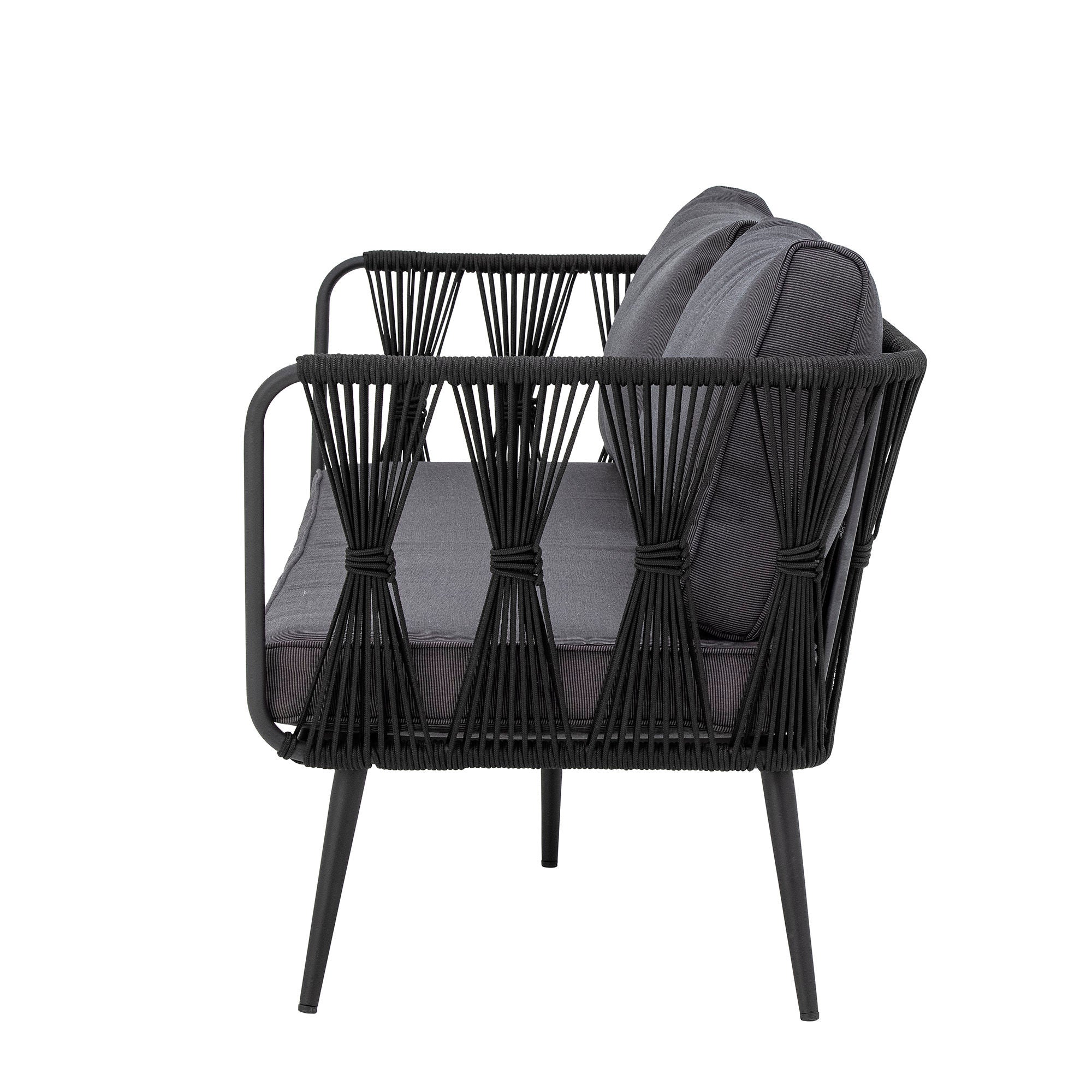 Bloomingville Pavone Sofa, Schwarz, Metall