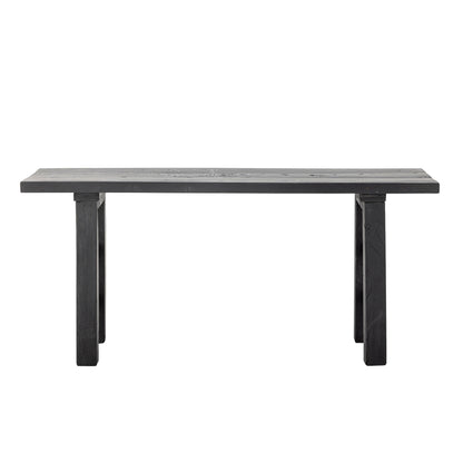 Bloomingville Riber Bank, schwarz, recyceltes Holz