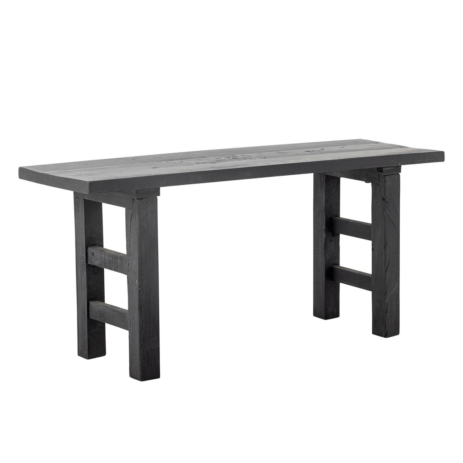 Bloomingville Riber Bank, schwarz, recyceltes Holz