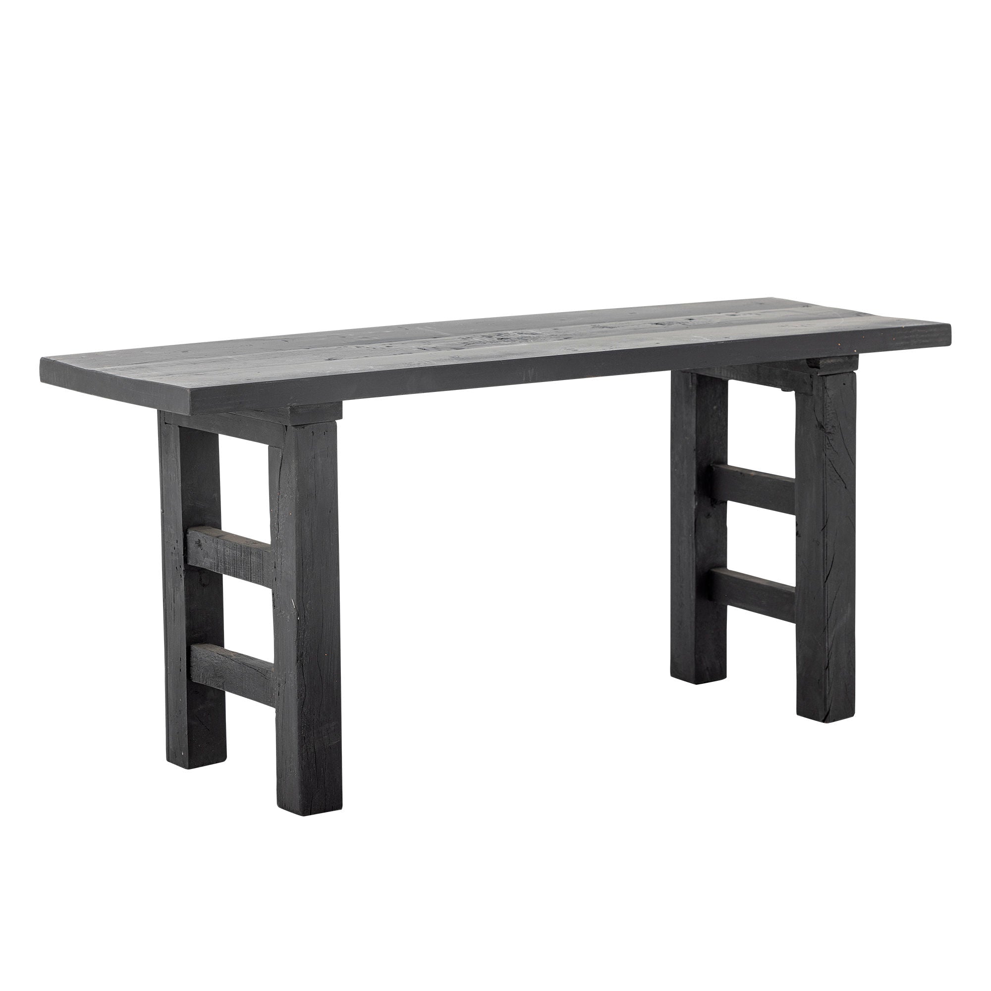 Bloomingville Riber Bank, schwarz, recyceltes Holz