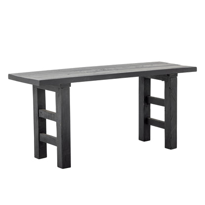 Bloomingville Riber Bank, schwarz, recyceltes Holz
