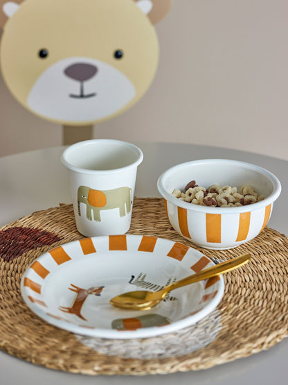 Bloomingville Mini Jesse Stel Set, Orange, Eisen