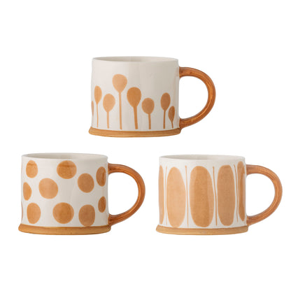 Kreative Kollektion Linora Tassen, Brown, Steinzeug