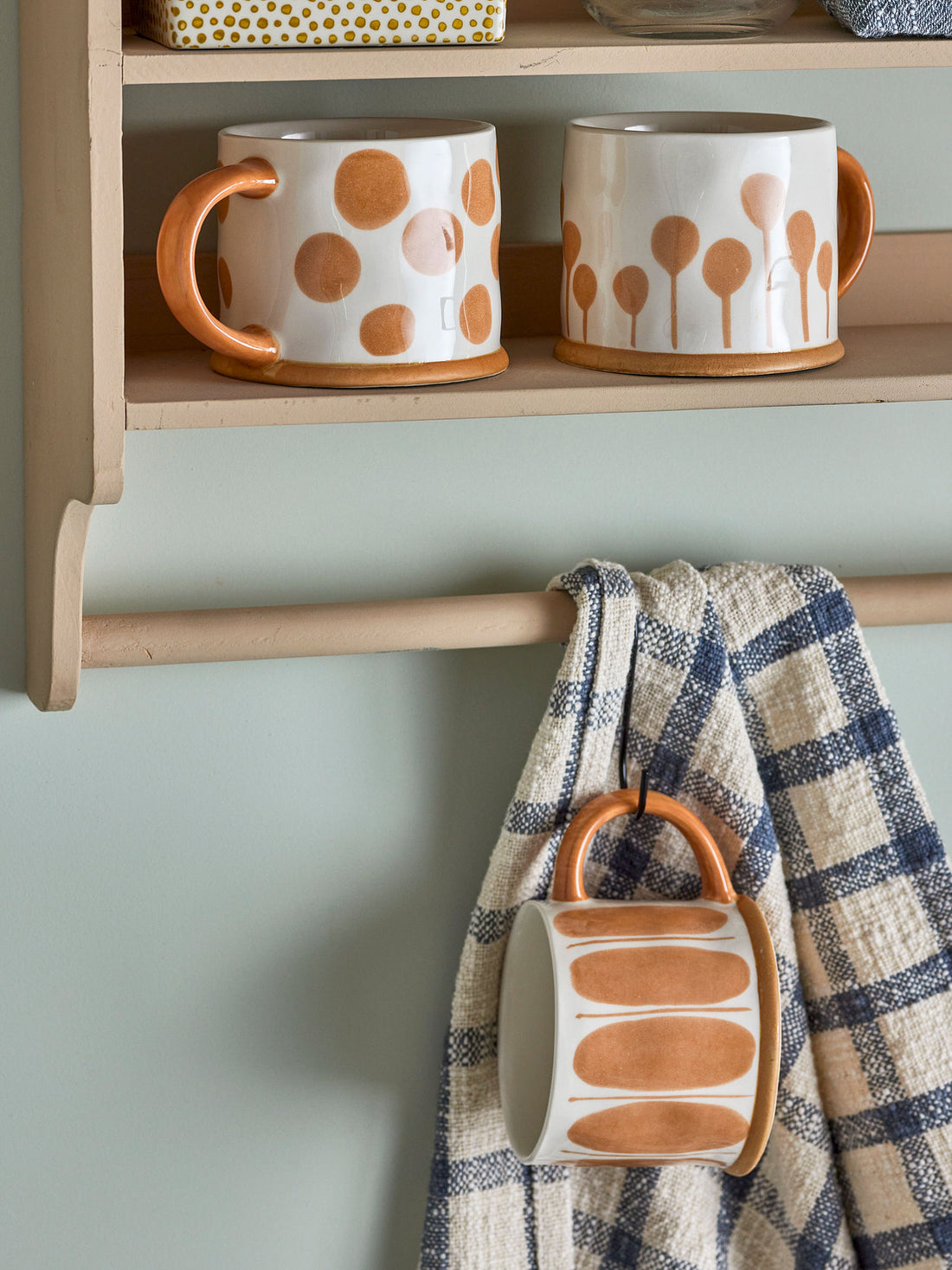 Kreative Kollektion Linora Tassen, Brown, Steinzeug