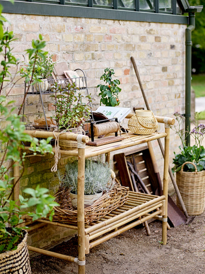 Malda -Laternen mit Glas, Natur, Bambus
