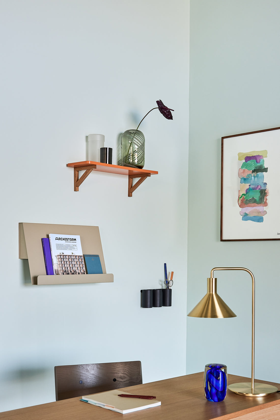 Solo -Tischlampe Messingfarbe - Ø37XH50CM, E27