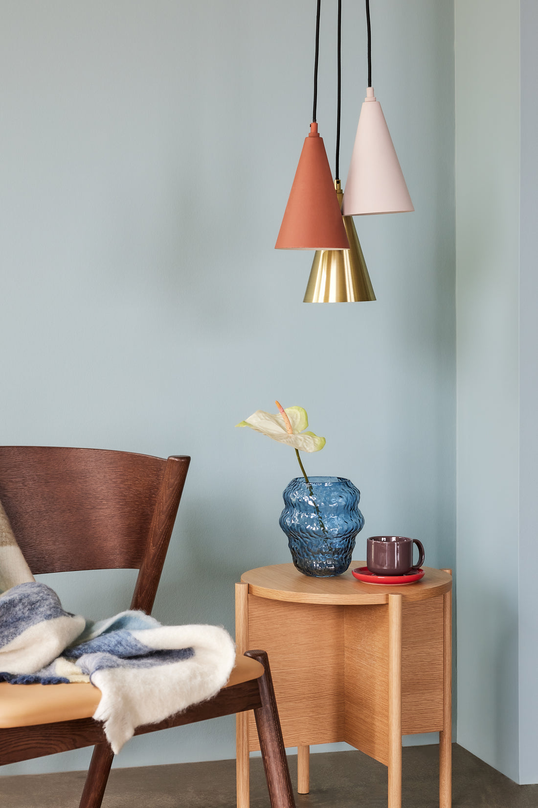 Drop Anhänger mehrfarbig - Ø14xh20cm, E27