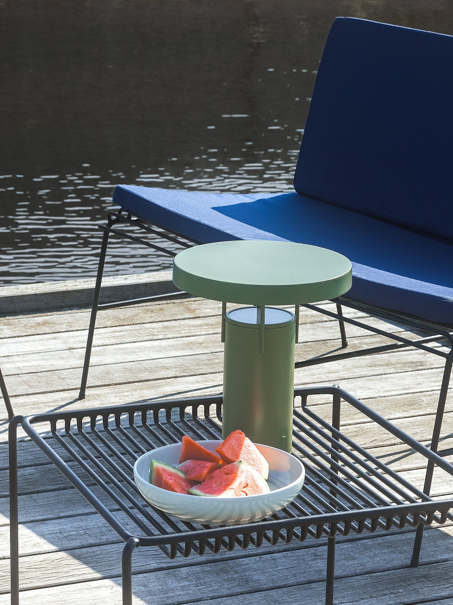 Saite Side Table Black - 51x51xh45cm