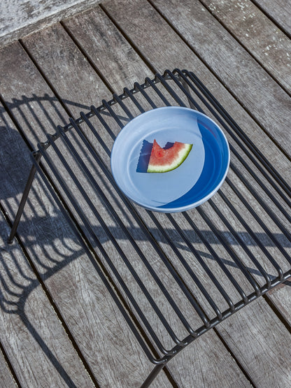 String-Fußhocker Schwarz - 52x52xh42cm