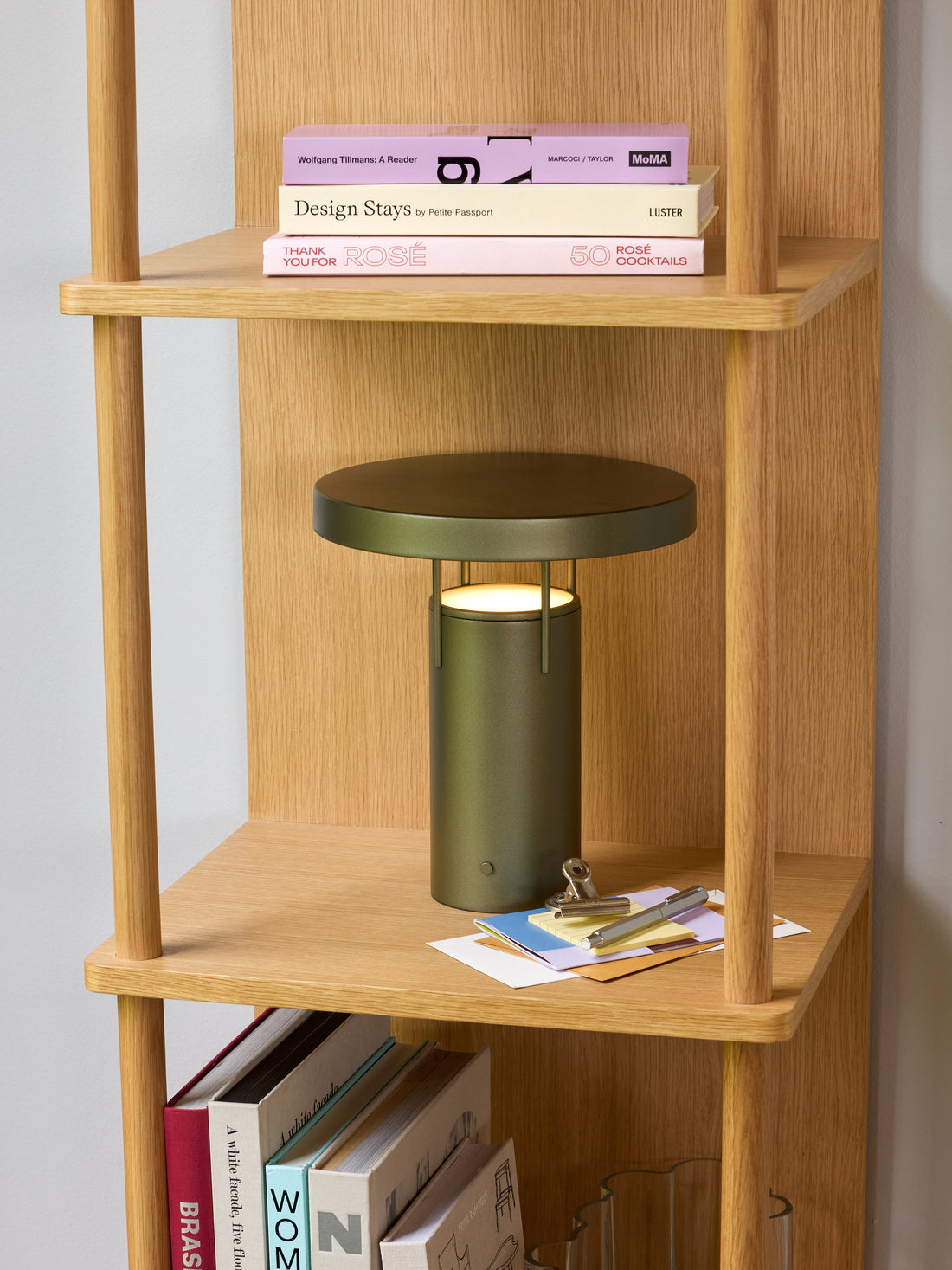 BringMe tragbare Lampe Metallic Dunkelgrün - ø25xh28cm