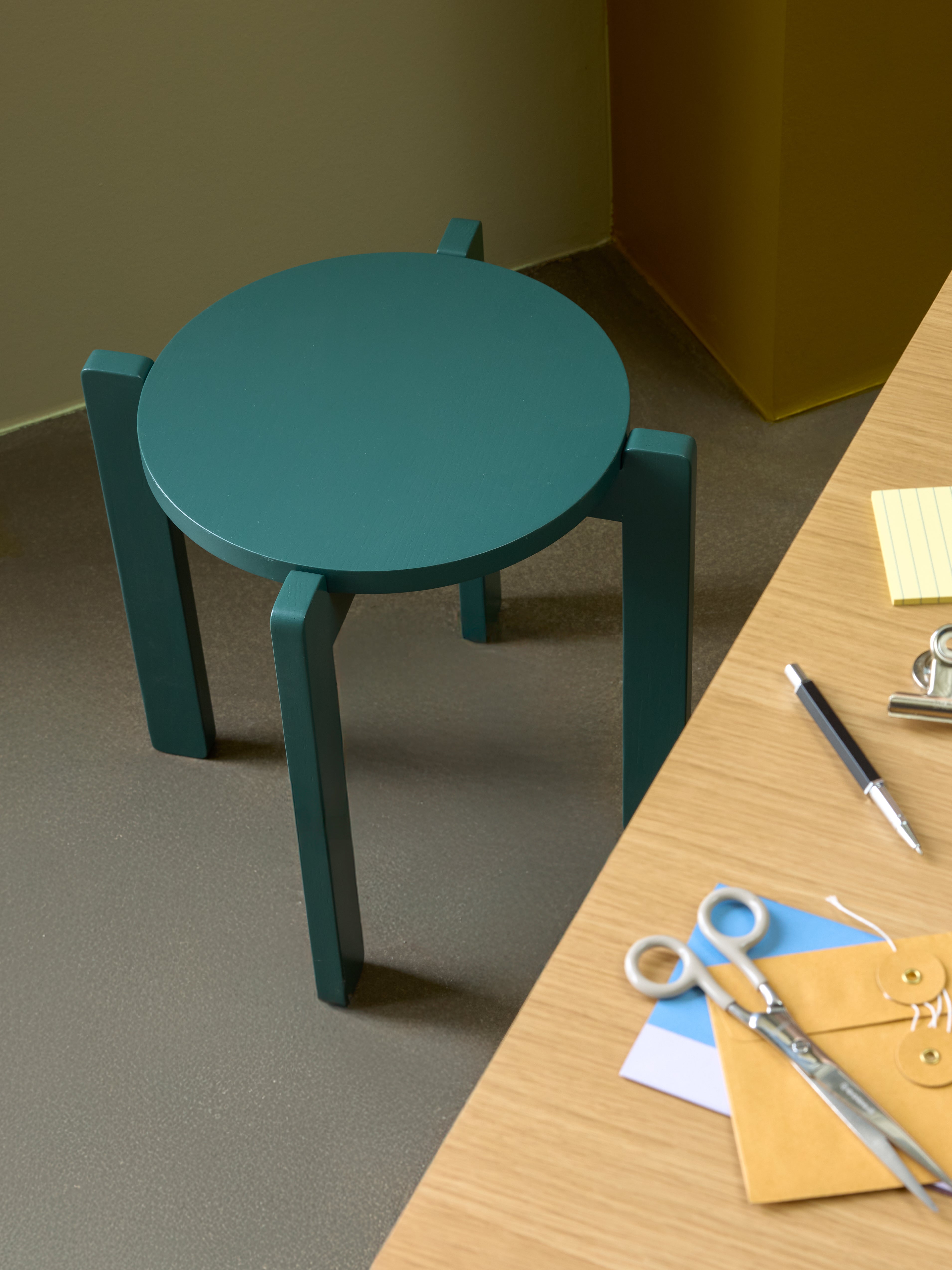 Always Hocker Petrol - ø45xh42cm