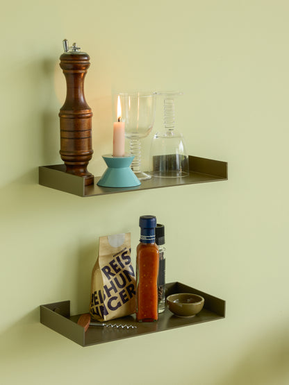 Sheets Bücherregal Dunkelgrün - 30x15xh3cm