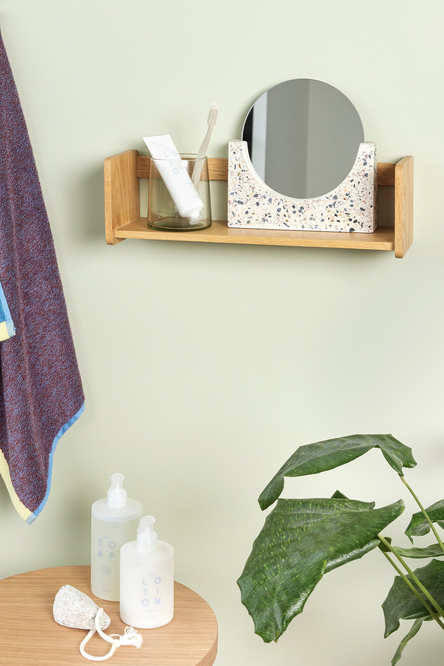 Schwarzer Tischspiegel Terrazzo - 20x5xh19cm