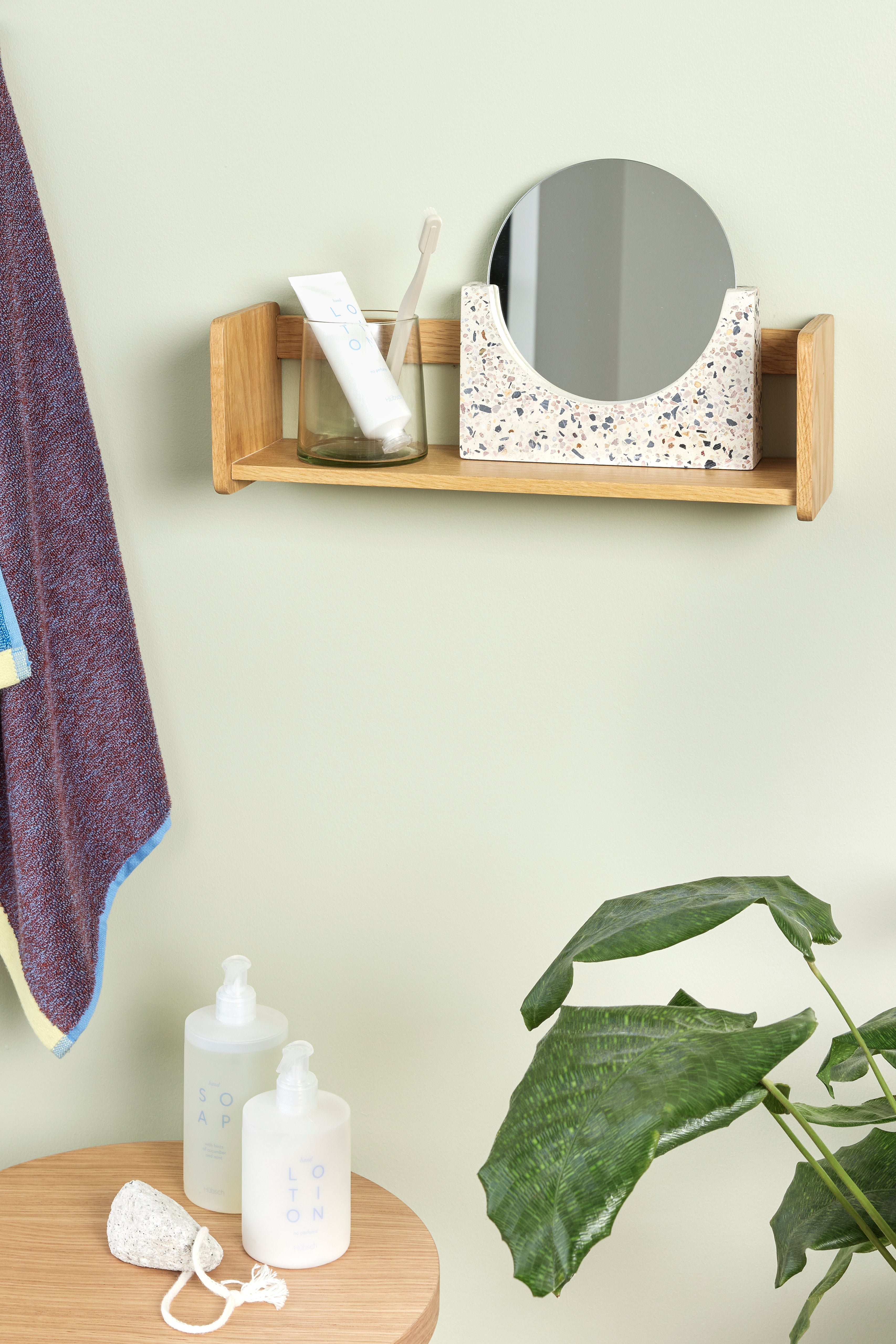 Schwarzer Tischspiegel Terrazzo - 20x5xh19cm