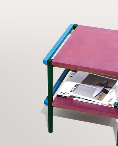 Multikolor -Crayon Side Table - 40x40xh40cm