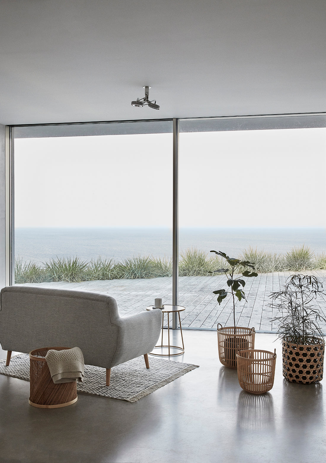 Hickorykorb Natur (2er-Set) – ø34xh33, ø39xh36cm